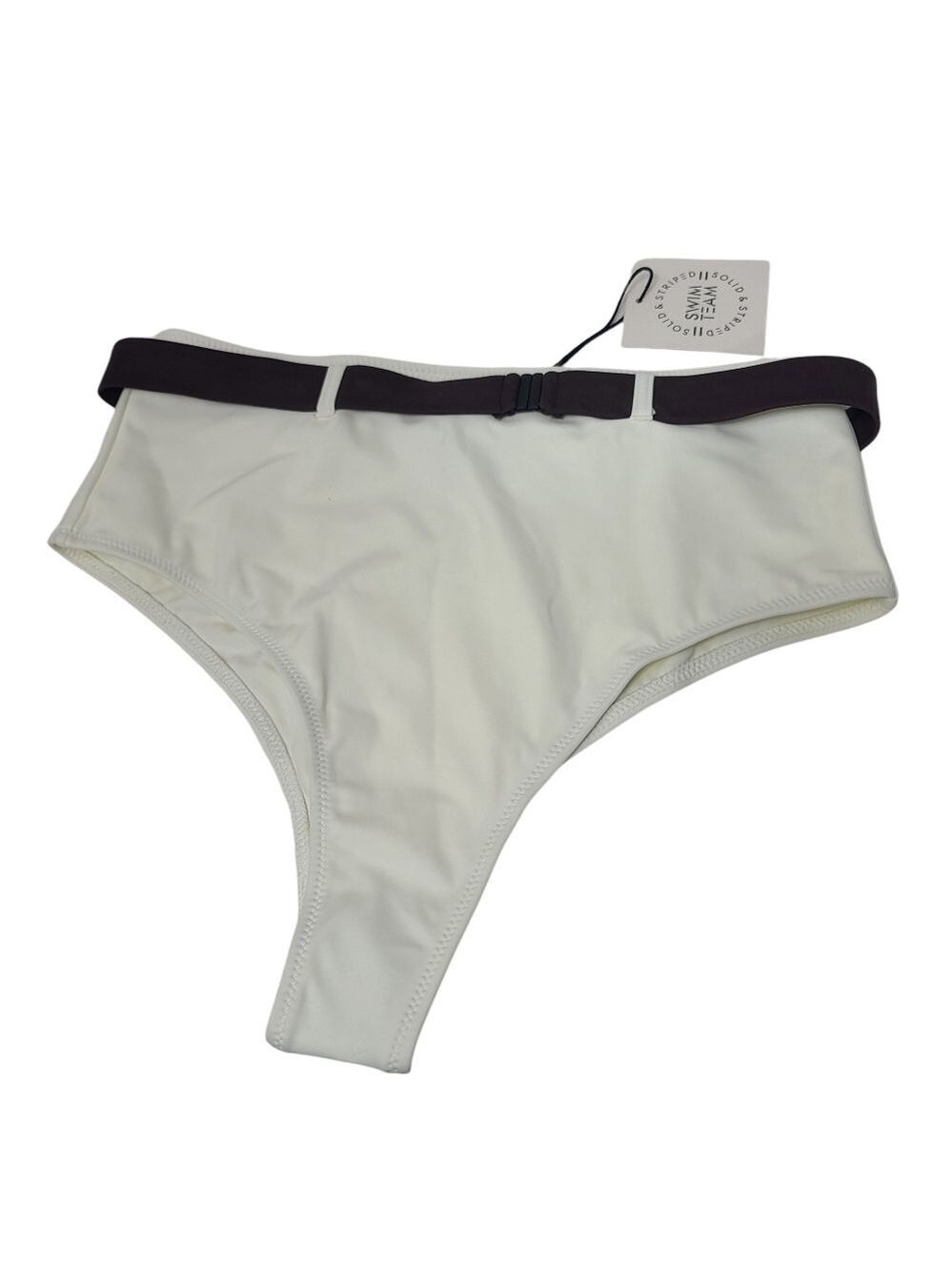 NWT Solid & Striped The Josephine High-Waisted Bikini Bottom L